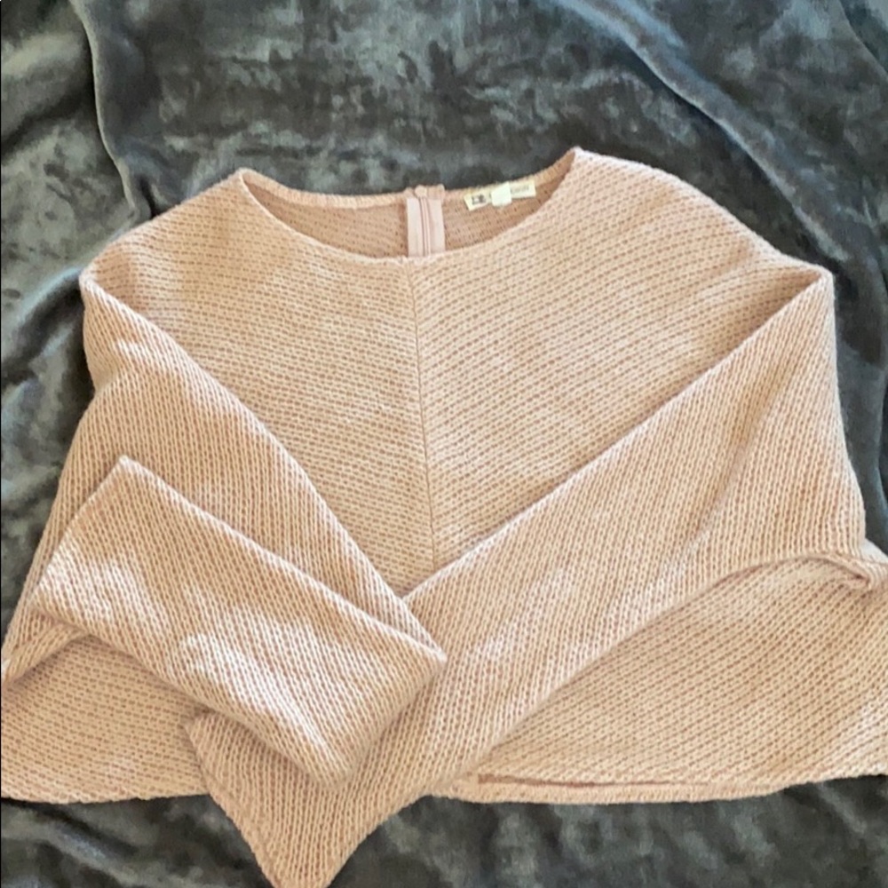 Cotton Candy pink cropped sweater